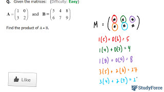 Multiply two matrices together Question 1 [upl. by Libyc]