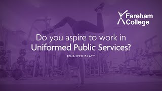 Do you aspire to work in Uniformed Public Services [upl. by Eseilanna62]