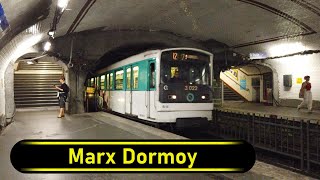 Metro Station Marx Dormoy  Paris 🇫🇷  Walkthrough 🚶 [upl. by Gresham]