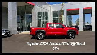 Just picked up my new 2024 Tacoma TRD OffRoad 4X4 in Supersonic Red [upl. by Tannenbaum408]