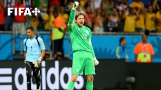 Netherlands v Costa Rica Full Penalty Shootout  2014 FIFAWorldCup QuarterFinals [upl. by Icyac971]