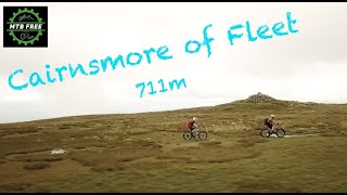 Cairnsmore of Fleet  mountain bike descent inc drone footage [upl. by Bailie]