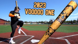 Hitting with the 2023 DeMarini Voodoo One  BBCOR Baseball Bat Review [upl. by Higley764]