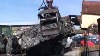 Moving Big Cubes of Scrap Metal  totally trucks [upl. by Ttekcirc354]