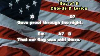 Star Spangled Banner  Chords amp Lyrics [upl. by Cooper]