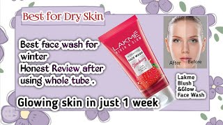 Lakme Blush amp Glow Face Wash  Best Face Wash for Dry Skin amp Glowing Skin facewash lakmefacewash [upl. by Canon354]