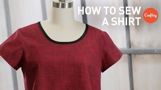 How to Sew a Shirt Easy Pullover  Craftsy Sewing Projects [upl. by Kala]