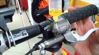 How to replace the brake fluid in hydraulic bicycle disc brakes Tutorial 002 [upl. by Bozuwa]