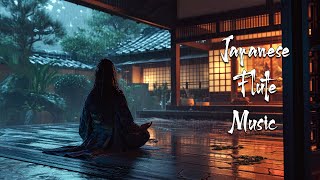 Rainy Evening at the Zen Garden  Japanese Flute Music For Meditation Healing Deep Sleep Soothing [upl. by Ano]