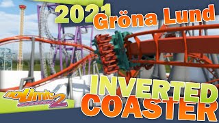 NL2 Grona Lund BampM Inverted Coaster 2021 [upl. by Glynnis129]