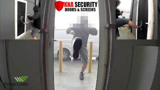 SECURITY DOOR IMPACT DEMONSTRATION [upl. by Reed893]