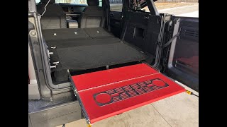 Bronco Sliding TailgateShelf and Cargo Floor Leveling System [upl. by Nirak642]