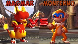 Pokemon battle revolution  Magmar vs Monferno [upl. by Doomham]