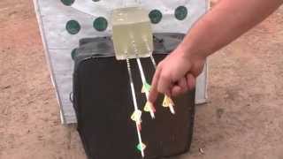 150 Yard Arrow Penetration  3Dpeepsight Bow Hunting and Bow Shooting [upl. by Jennings]