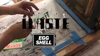 PRINTING GRAFFITI EGGSHELL STICKERS [upl. by Berti]