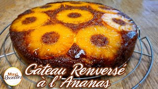 Gateau Renversé à lAnanas et à la Vanille Recette Facile et Rapide [upl. by Annonyw]