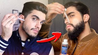 Como usar MINOXIDIL para crescer BARBA 🧔🏻‍♂️ [upl. by Lezirg]