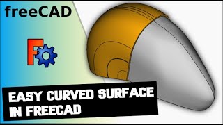 FreeCAD Curved Surfaces the Easy Way  Helicopter Canopy  Protogen Helmet Visor [upl. by Chivers]