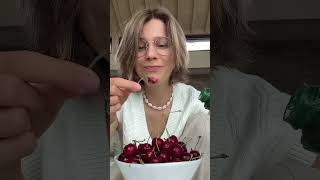 Trying Weird Cherry Combo mukbang OriginalContentByannaantonje [upl. by Balliett]