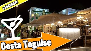 Costa Teguise Lanzarote Spain Evening and nightlife [upl. by Nitfa]