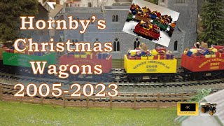 Hornbys Christmas wagons 2005  2023 [upl. by Leuqram671]