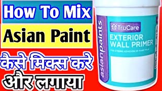 How to Mix and Apply Asian Paint Primer  StepbyStep Wall Preparation Guidequot [upl. by Margit294]