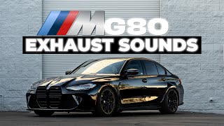 Top 5 Best 2021 BMW M3 G80 Aftermarket Exhaust Sounds [upl. by Parry]