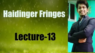 Haidinger fringes Waves amp Optics Lecture13 [upl. by Ellenad836]