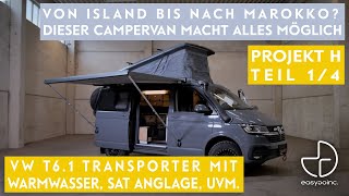 Der ideale Campervan für jedes Reiseziel VW T61 Transporter  Projekt H Teil 14 [upl. by Liagibba]