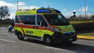 NEW Automedica  ambulanza SUEM Mestre in emergenza medical carambulance in emergency [upl. by Ruffin]