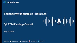 Technocraft Industries India Ltd Q4 FY202324 Earnings Conference Call [upl. by Idid]