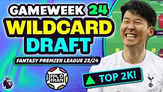 FPL GW24 WILDCARD DRAFT  RANK 1249  Fantasy Premier League 2324 [upl. by Azne287]