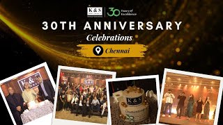 Celebrating 30 Years of Excellence in Chennai  IP Law Firm 30th Anniversary Video [upl. by Alekehs]