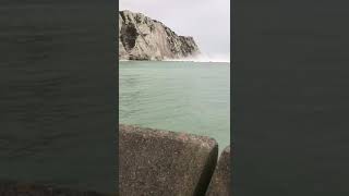 White Cliffs Collapse Into the Sea in Dover [upl. by Hali275]