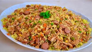 Como hacer un rico arroz con pollo [upl. by Linehan]