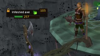 DarkScape progress 3  Infested axes  22K XP per kill [upl. by Eatnahc]