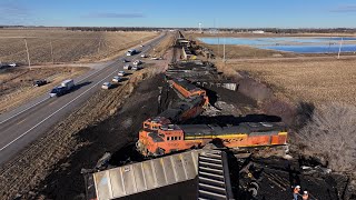 Train derailment  February 9 2024 Cairo Nebraska 1 [upl. by Gayle]