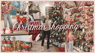 CHRISTMAS DECOR SHOP WITH ME  HOMEGOODS KIRKLANDS HOBBY LOBBY AT HOME BEST CHRISTMAS DECOR 2024 [upl. by Ennahtur915]