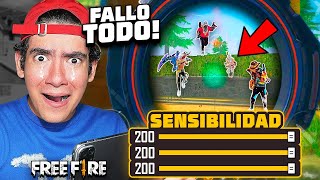 JUGUÉ FREE FIRE pero CON SENSIBILIDAD al 200   TheDonato [upl. by Ym]