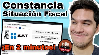 Constancia de situación fiscal SAT 📥 I DESCÁRGALA EN 2 MINUTOS [upl. by Oznola]