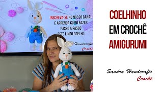 Coelhinha Amigurumi tutorial passo a passo 🐰 🎀 23 [upl. by Balkin]