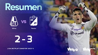 Deportes Tolima vs Pereira resumen y goles  Liga BetPlay Dimayor 20232  Fecha 7 [upl. by Siramaj]