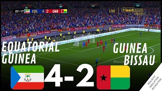 afcon2023 GUINEE EQUATORIALE 42 GUINEE BISSAU  Résumé •Simulation et loisirs de jeux vidéo [upl. by Pulling]