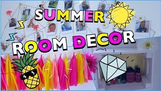 3 DIY ROOMDECOR Ideen Sommer Zimmer dekorieren  Mavie Noelle Anleitung [upl. by Antin]