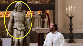 Jesus Statue Moves Its Head During Catholic Mass In Mexico [upl. by Alvarez]