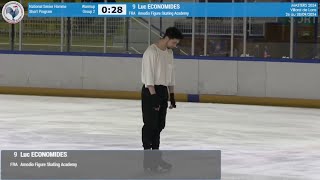 Luc Economides  French Masters de Patinage 2024 SP【Hier Encore】 [upl. by Joh]