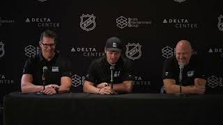 Mikhail Sergachev Press Conference 🏒  UTAH HOCKEY CLUB [upl. by Cherry]