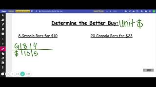 5th Grade Math Unit 2 Module 2  Determine the Better Buy [upl. by Karsten]