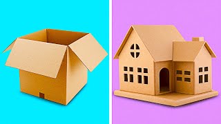 25 INCREDIBLE CARDBOARD CRAFTS TO MAKE AT HOME  Recycling Projects by 5Minute Decor [upl. by Mian]