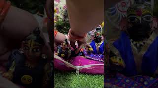 Jago Jago prabhu ab to jago radheradhe laddugopal shorts krishna [upl. by Einahpet169]